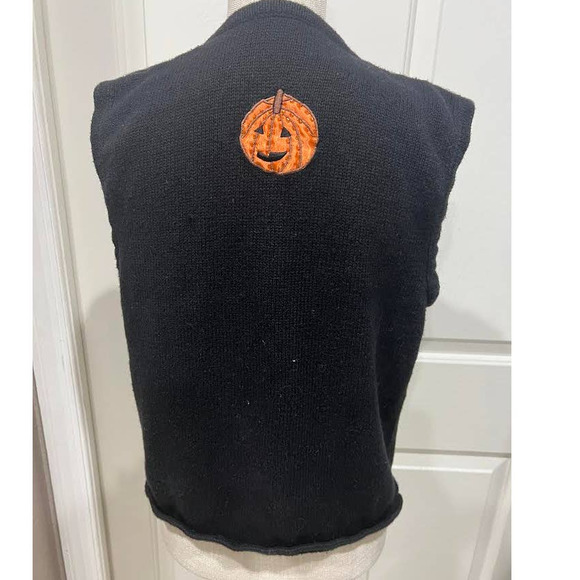 Y2k Halloween Sweater Vest Colorful, 3d Embroidered Design - Picture 3 of 6